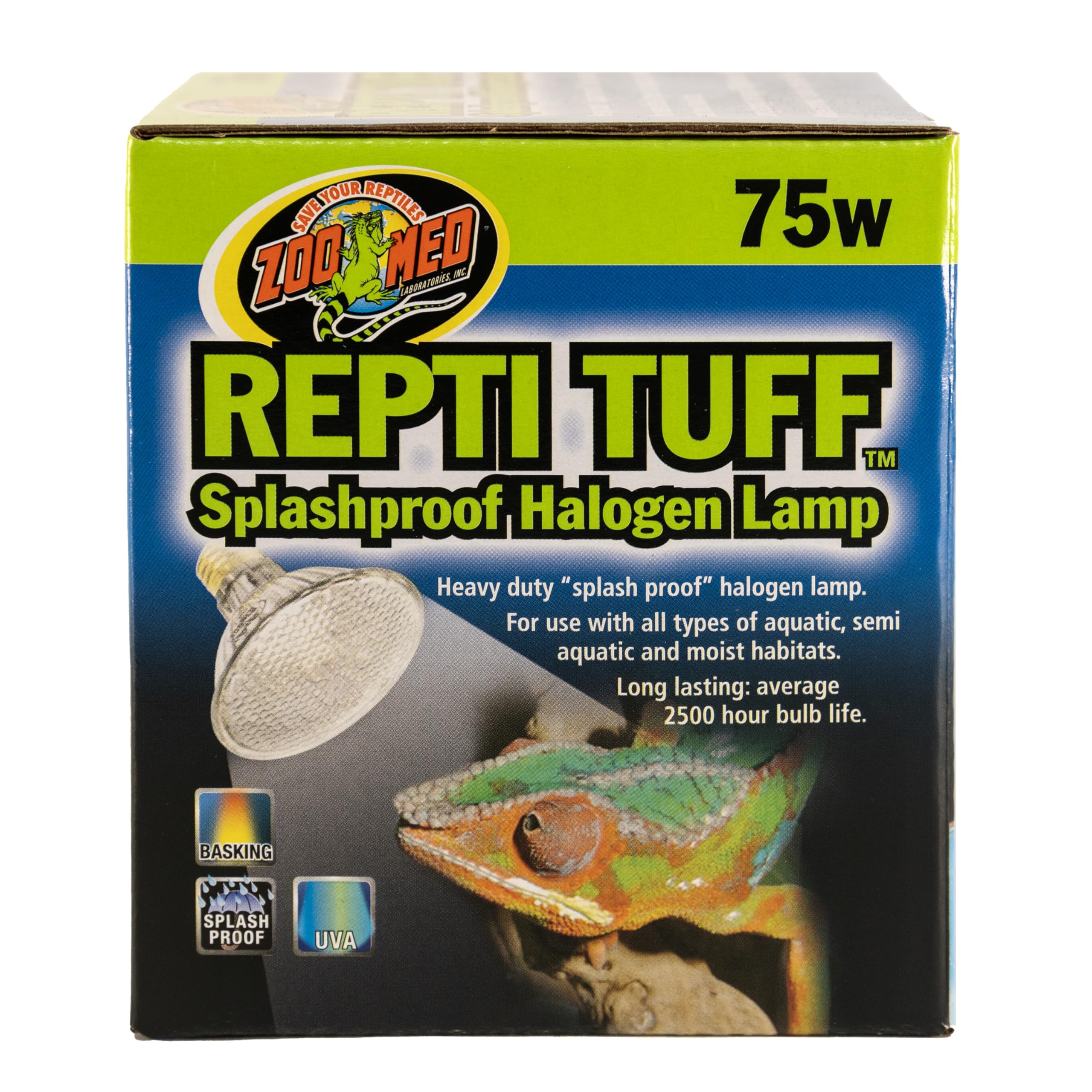 Amazon.com : Zoo Med Turtle Tuff Splashproof Halogen Lamp 75 Watts